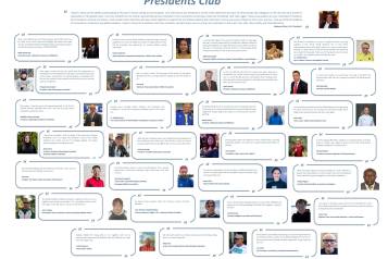 I am very excited that my friends representing various federations from around the world have joined the Presidents Club Team again <b>... <br>Nadeem Khan, IAU President</b>