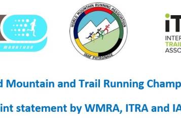 Joint statement by WMRA, ITRA and IAU follows on from the online conference on 16 August hosted by World Athletics to update Member Federations and I.T.R.A National Representatives regarding the postponement of the WMRC 2021, giving further details.