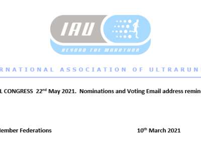2021 IAU Virtual Congress and Elections. Reminder for nominations for Executive Council