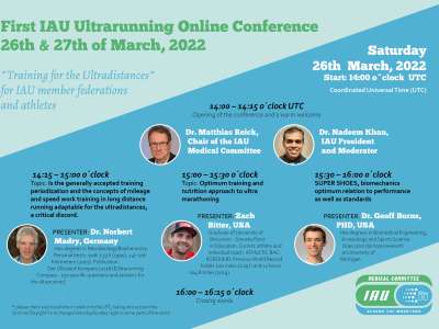 Training for the Ultradistances IAU Online Conference