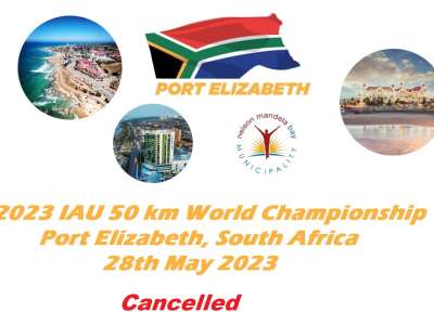 2023 IAU 50 km World Championships in Port Elizabeth, South Africa cancelled