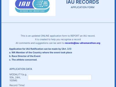 Online reporting tool for IAU Records