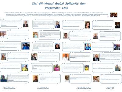 IAU 6H Virtual Global Solidarity Run Presidents Club