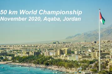 2020 IAU 50 km World Championships announcement. We are very pleased to announce that the 2020 IAU 50 km World Championship was granted to Aqaba, Jordan. The Championships will take place on  27th November 2020 (Friday).